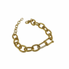 Bracciale Catena con strass dorato