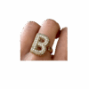Anello Bubble - Lettera B