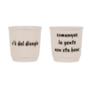 Set Tazzine da caffè in ceramica "Disagio-gente"