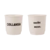 Set Tazzine da caffè in ceramica "Ciollansia-anche meno"