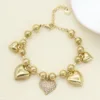 Bracciale Sonaglio con ciondoli a cuore