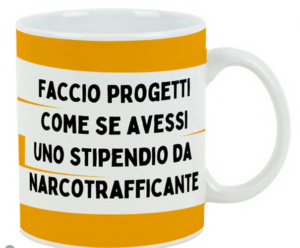 Tazza “Faccio Progetti” – 600 ml