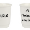 Tazzine caffè set ORA URLO-IMBARAZZO