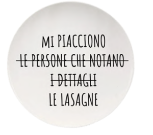 Piatto Ironico - " Lasagne "