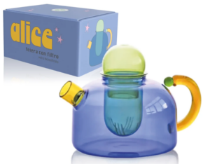 Teiera in vetro borosilicato - Alice