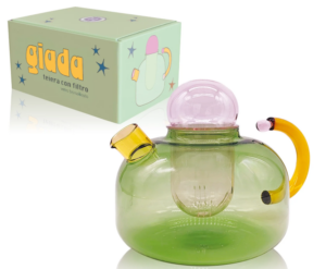 Teiera in vetro borosilicato - Giada
